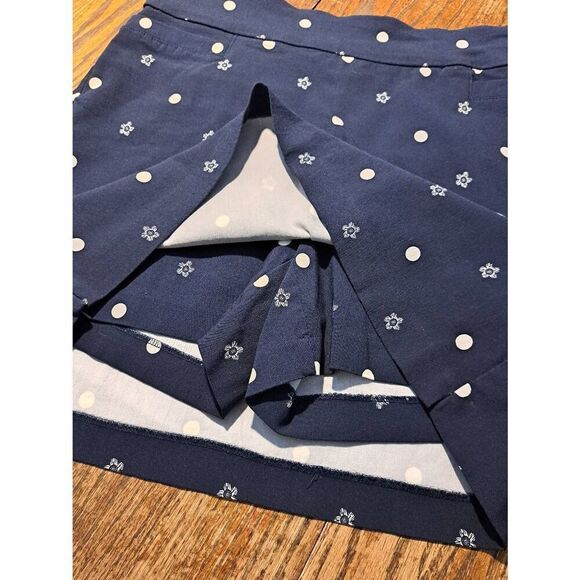 Kim Rogers Women’s Size 14 Blue White Skort Built-in Shorts Stretch Waist - Picture 3 of 4